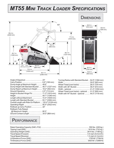 mt55 track l specifications